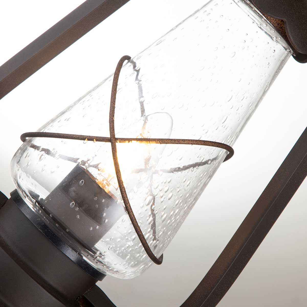 Elstead Lighting Pedestal Lantern from the Miners range. Miners 1 Light Pedestal Lantern Product Code = MINERS-PED