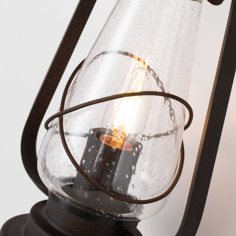 Elstead Lighting Outdoor Wall Light from the Miners range. Miners 1 Light Wall Lantern Product Code = MINERS-WALL