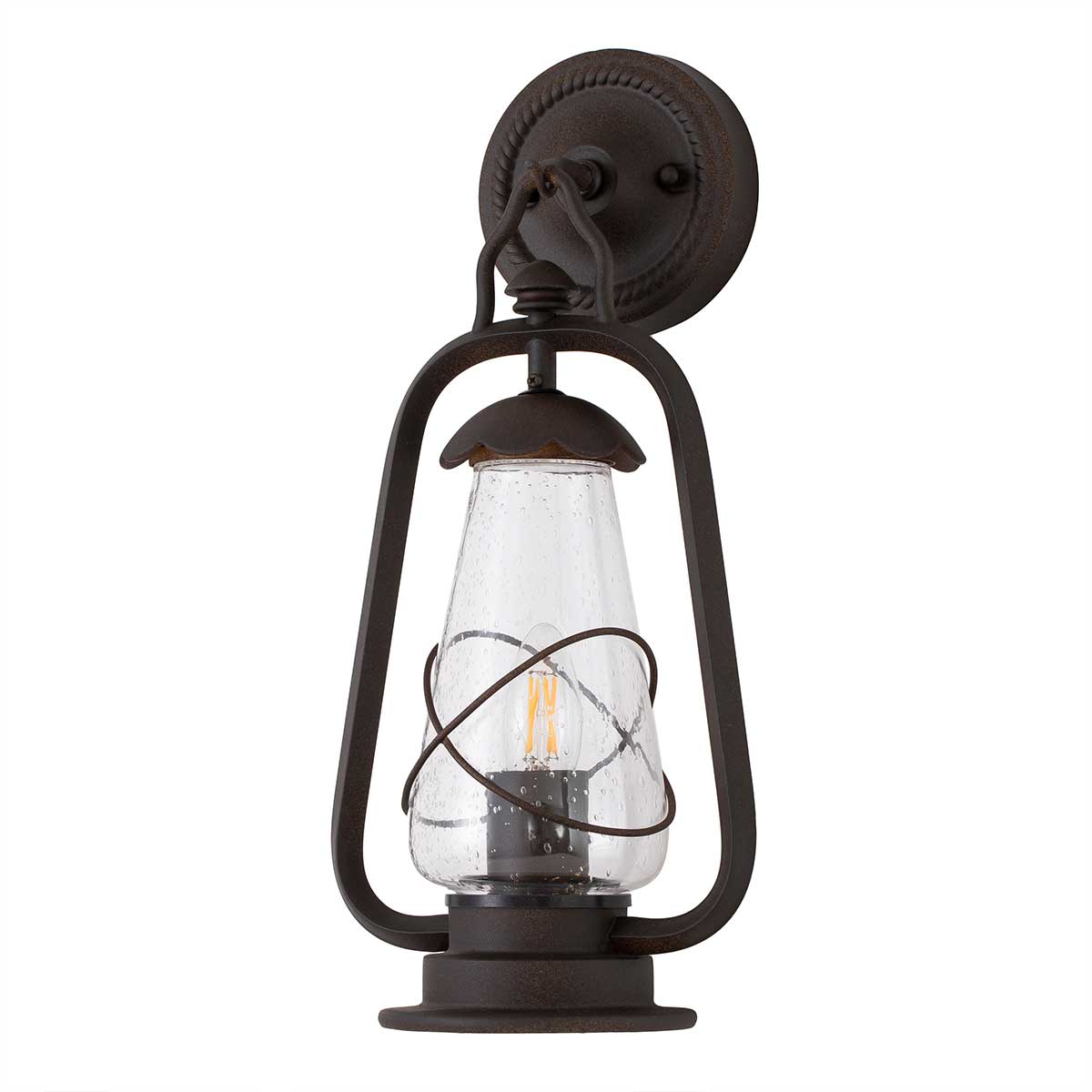 Elstead Lighting Outdoor Wall Light from the Miners range. Miners 1 Light Wall Lantern Product Code = MINERS-WALL
