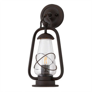 Elstead Lighting Outdoor Wall Light from the Miners range. Miners 1 Light Wall Lantern Product Code = MINERS-WALL