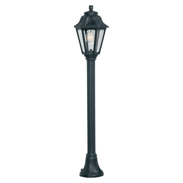 Magnalux Mizar/Anna Black Clear E27 8.5W CCT Post Light Part Number - MIZAR/ANNA