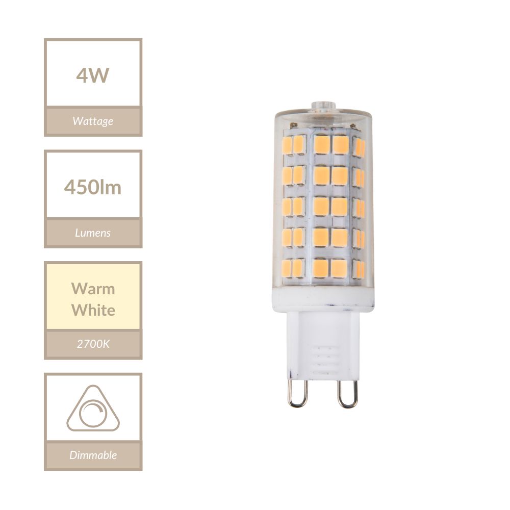 Magnalux G9 - SMD LED Cob Lamp. Part Number - MLD4G9/WW