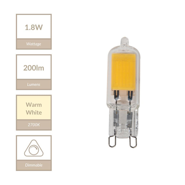Magnalux G9 - SMD LED Chipped Lamp. Part Number - MLDG9/WW