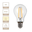 Magnalux A60 - E27 Clear GLS Lamp. Part Number - MLDGLS6ES/WW