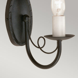 Elstead Lighting Wall Light from the Minster range. Minster 1 Light Wall Light Product Code = MN1-BLACK