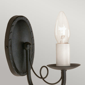 Elstead Lighting Wall Light from the Minster range. Minster 1 Light Wall Light Product Code = MN1-BLACK