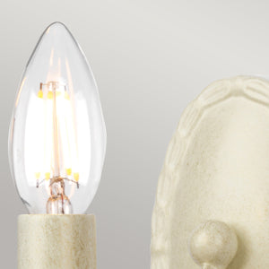 Elstead Lighting Wall Light from the Minster range. Minster 1 Light Wall Light Product Code = MN1-IV-GOLD