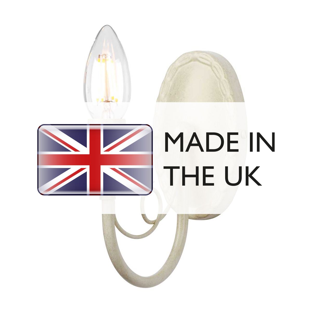 Elstead Lighting Wall Light from the Minster range. Minster 1 Light Wall Light – SKU MN1-IV-GOLD