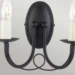 Elstead Lighting Wall Light from the Minster range. Minster 2 Light Wall Light Product Code = MN2-BLACK