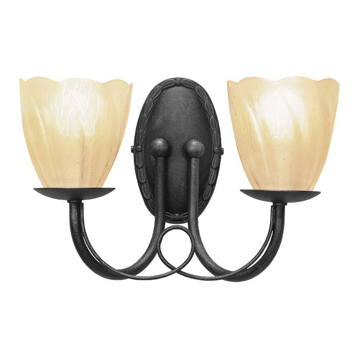 Elstead Lighting Wall Light from the Minster range. Minster 2 Light Wall Light Product Code = MN2-BLACK