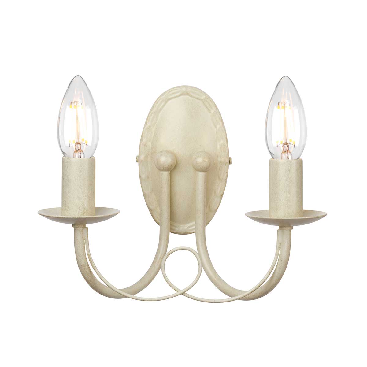 Elstead Lighting Wall Light from the Minster range. Minster 2 Light Wall Light Product Code = MN2-IV-GOLD