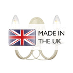 Elstead Lighting Wall Light from the Minster range. Minster 2 Light Wall Light – SKU MN2-IV-GOLD