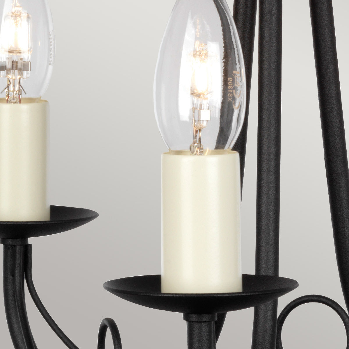 Elstead Lighting Chandelier from the Minster range. Minster 3 Light Chandelier Product Code = MN3-BLACK