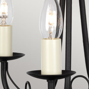 Elstead Lighting Chandelier from the Minster range. Minster 3 Light Chandelier Product Code = MN3-BLACK
