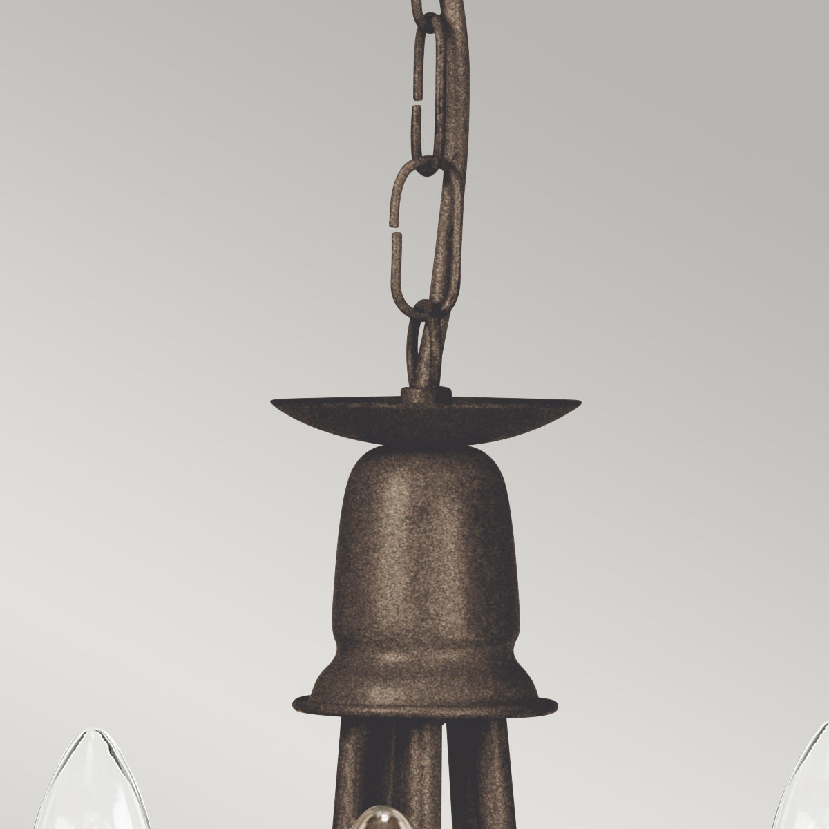 Elstead Lighting Chandelier from the Minster range. Minster 5 Light Chandelier Product Code = MN5-BLK-GOLD