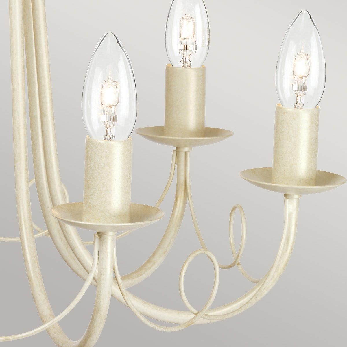 Elstead Lighting Chandelier from the Minster range. Minster 6 Light Chandelier Product Code = MN6-IV-GOLD