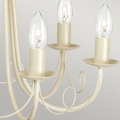 Elstead Lighting Chandelier from the Minster range. Minster 6 Light Chandelier Product Code = MN6-IV-GOLD