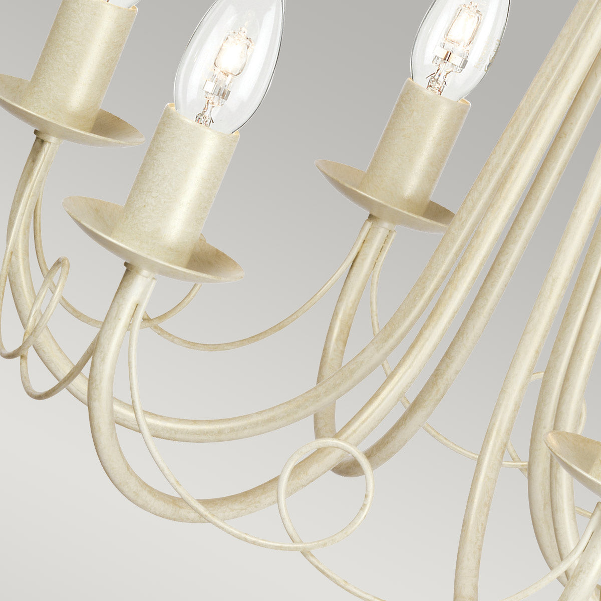 Elstead Lighting Chandelier from the Minster range. Minster 6 Light Chandelier Product Code = MN6-IV-GOLD