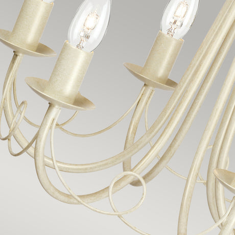 Elstead Lighting Chandelier from the Minster range. Minster 6 Light Chandelier Product Code = MN6-IV-GOLD