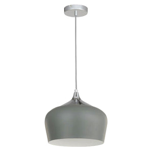 Magnalux Modena 1 Light Grey Metal Pendant Part Number - MOD01GY