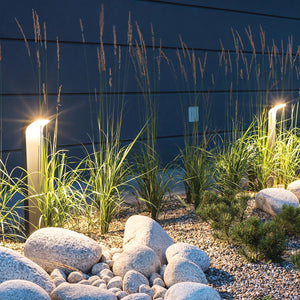 Norlys Bollard from the Molde range. Molde LED Bollard        Product Code = MOLDE-GRA