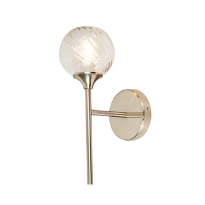 Magnalux Mona 1 Light Wall Light Satin Chrome Part Number - MON01SCWL
