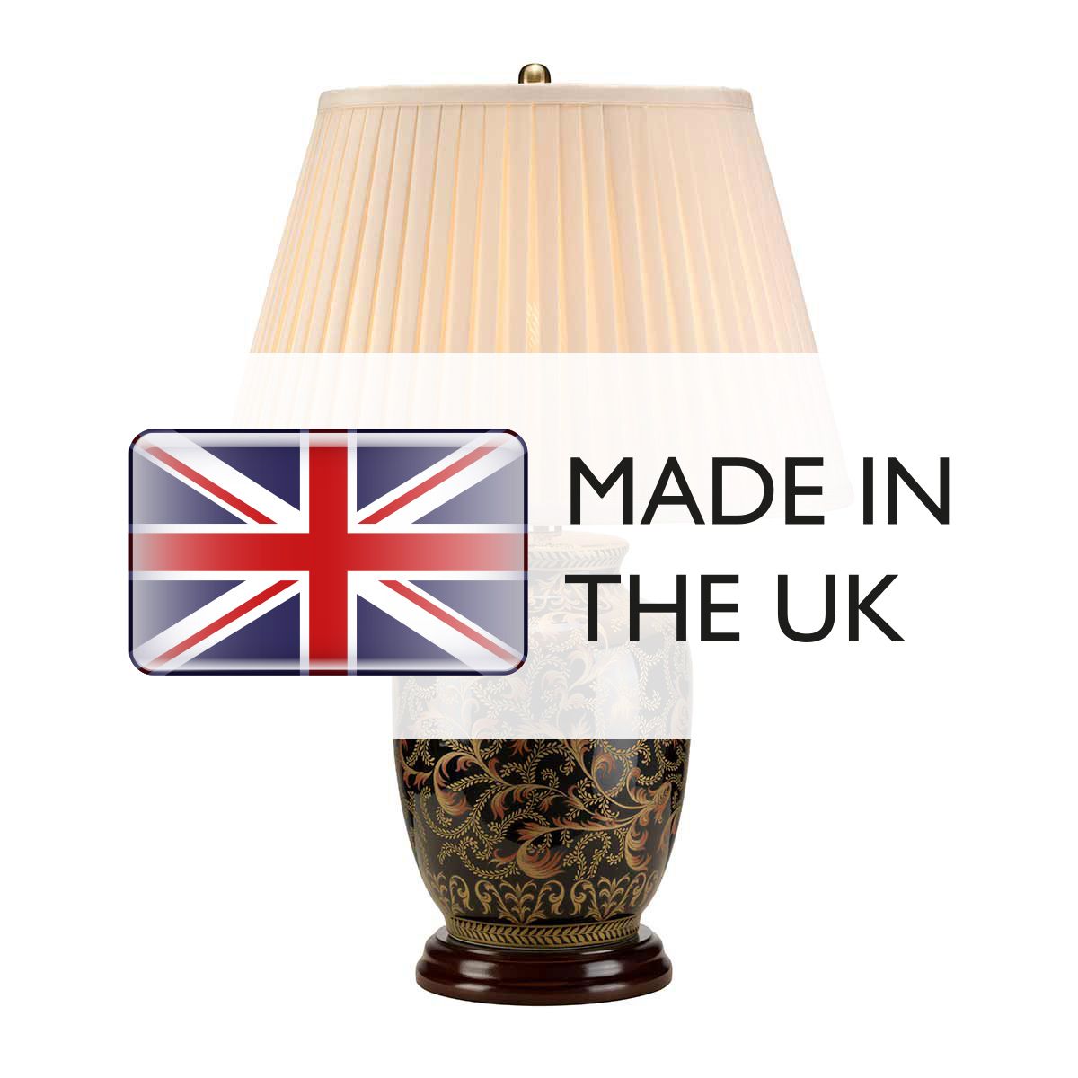 Elstead Lighting Table Lamp from the Morris range. Morris 1 Light Small Table Lamp – SKU MORRIS-TL-SMALL