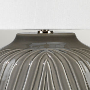 Elstead Lighting Table Lamp from the Muse range. Muse 1 Light Table Lamp - Grey Product Code = MUSE-TL-GREY