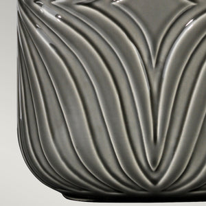 Elstead Lighting Table Lamp from the Muse range. Muse 1 Light Table Lamp - Grey Product Code = MUSE-TL-GREY
