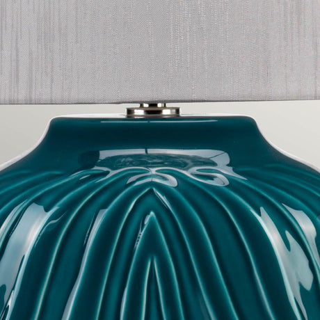 Elstead Lighting Table Lamp from the Muse range. Muse 1 Light Table Lamp - Turqoise Product Code = MUSE-TL-TURQSE