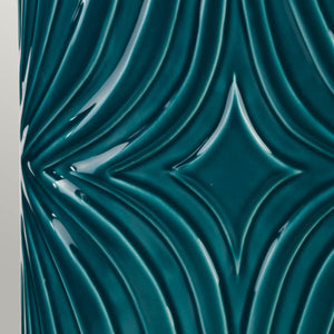 Elstead Lighting Table Lamp from the Muse range. Muse 1 Light Table Lamp - Turqoise Product Code = MUSE-TL-TURQSE