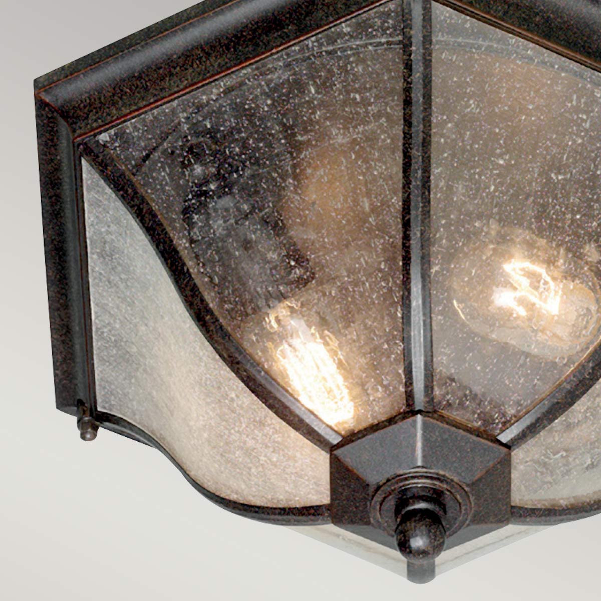 Elstead Lighting Ceiling Flush from the New England range. New England 2 Light Flush Lantern Medium Product Code = NE8-M