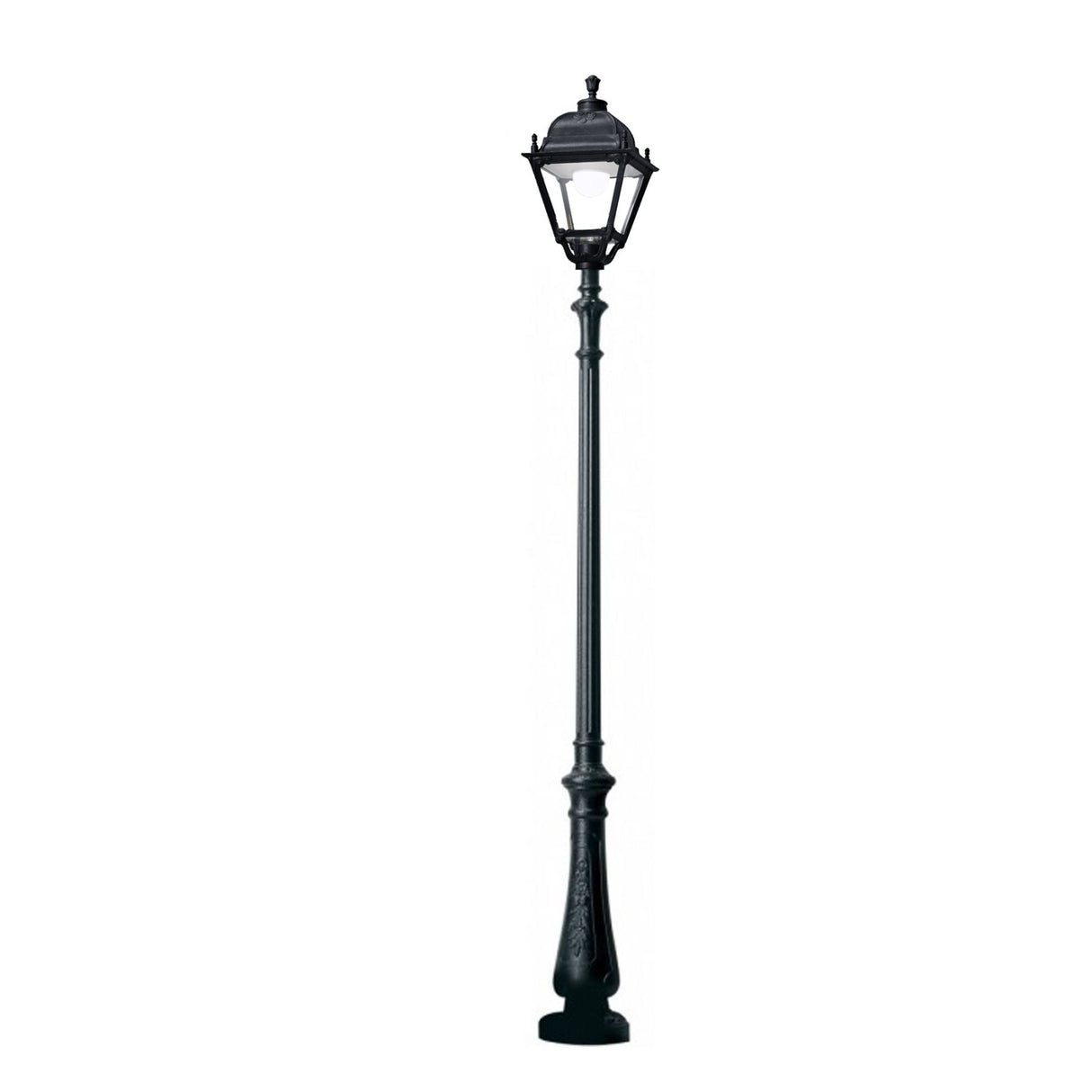 Magnalux Nebo/simon black clear e27 tall single post llight Part Number - NEBO/SIMON