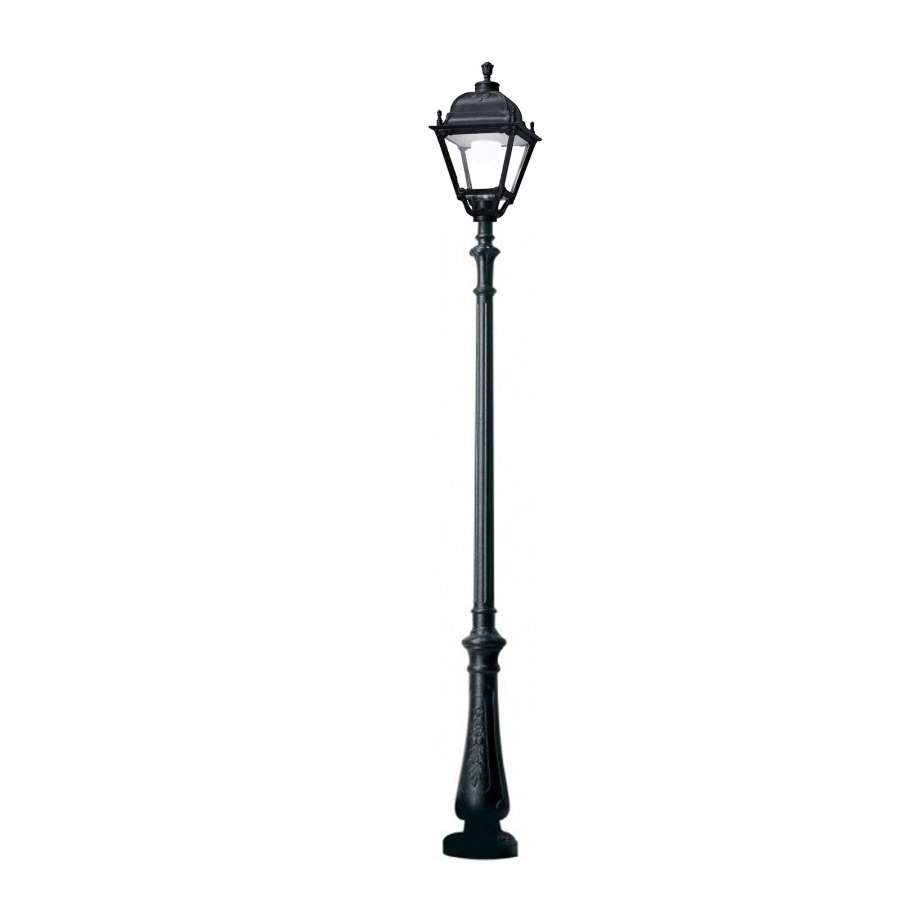 Magnalux Nebo/simon black clear e27 tall single post llight Part Number - NEBO/SIMON