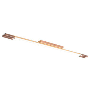 Magnalux NOVA T5 LED 2 x 18W 4000K Brushed Brass Part Number - NOV18BB