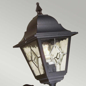 Elstead Lighting Outdoor Wall Light from the Norfolk range. Norfolk 1 Light Up Wall Lantern with PIR Product Code = NR1-PIR-BLACK