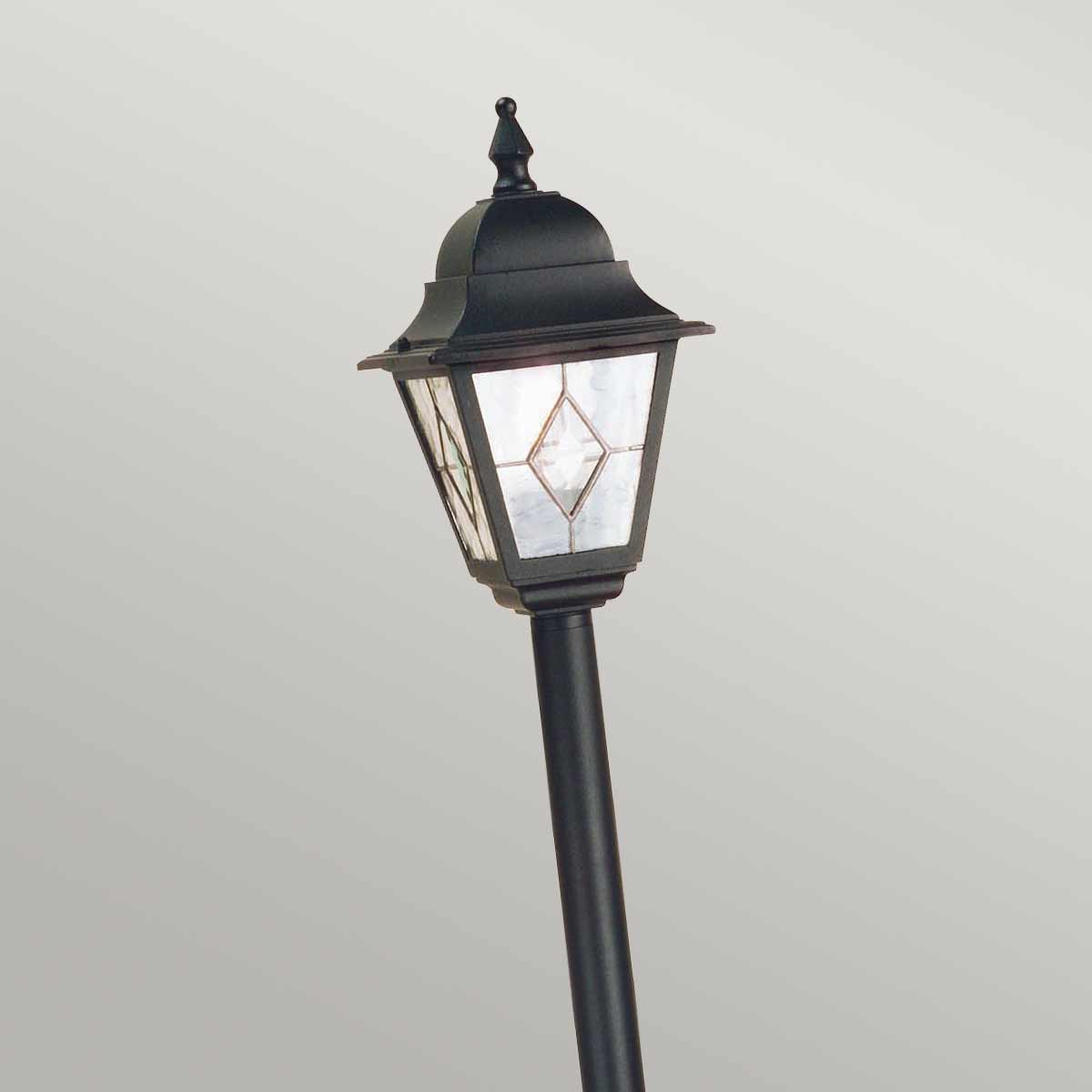 Elstead Lighting Pillar Lantern from the Norfolk range. Norfolk 1 Light Pillar Lantern  Product Code = NR4-BLK