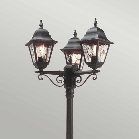 Elstead Lighting Lamp Post from the Norfolk range. Norfolk 3 Light Lamp Post Product Code = NR8-BLK