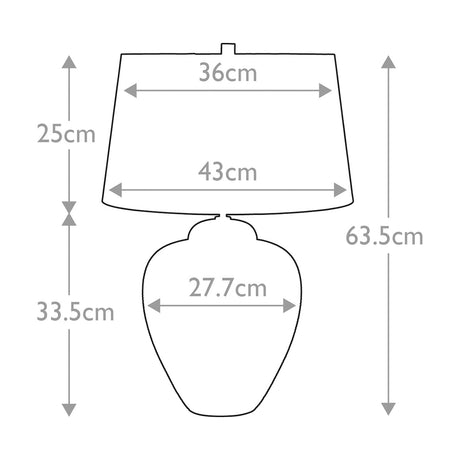 Elstead Lighting Table Lamp from the Oakleigh Park range. Oakleigh Park Table Lamp Product Code = OAKLEIGH-PARK-TL