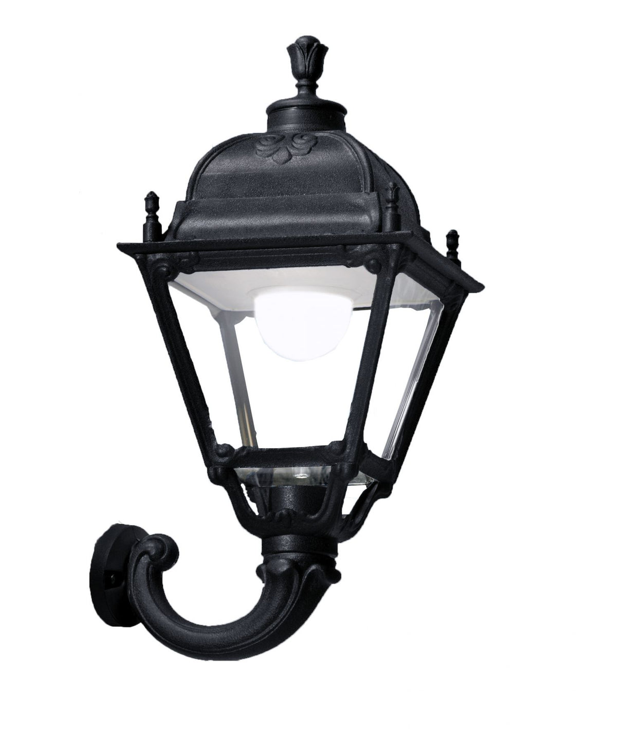 Magnalux Ofir /Simon Black Clear E27 15W 3K Wall Light Part Number - OFIR/SIMON
