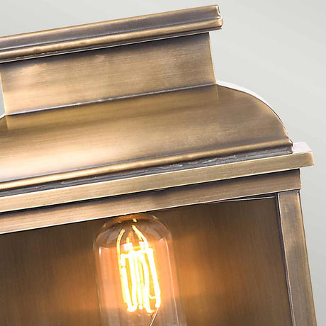 Elstead Lighting Outdoor Wall Light from the Old Bailey range. Old Bailey 1 Light Wall Lantern - Brass Product Code = OLD-BAILEY-BR