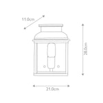 Elstead Lighting Outdoor Wall Light from the Old Bailey range. Old Bailey 1 Light Wall Lantern - Brass – SKU OLD-BAILEY-BR