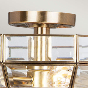 Elstead Lighting Ceiling Semi-Flush from the Old Park range. Old Park 2 Light Semi-Flush Product Code = OLD-PARK-AB