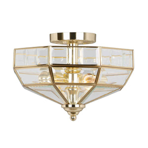 Elstead Lighting Ceiling Semi-Flush from the Old Park range. Old Park 2 Light Semi-Flush Product Code = OLD-PARK-PB