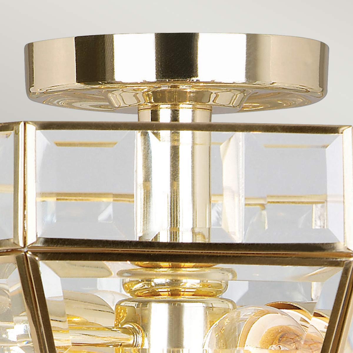Elstead Lighting Ceiling Semi-Flush from the Old Park range. Old Park 2 Light Semi-Flush Product Code = OLD-PARK-PB