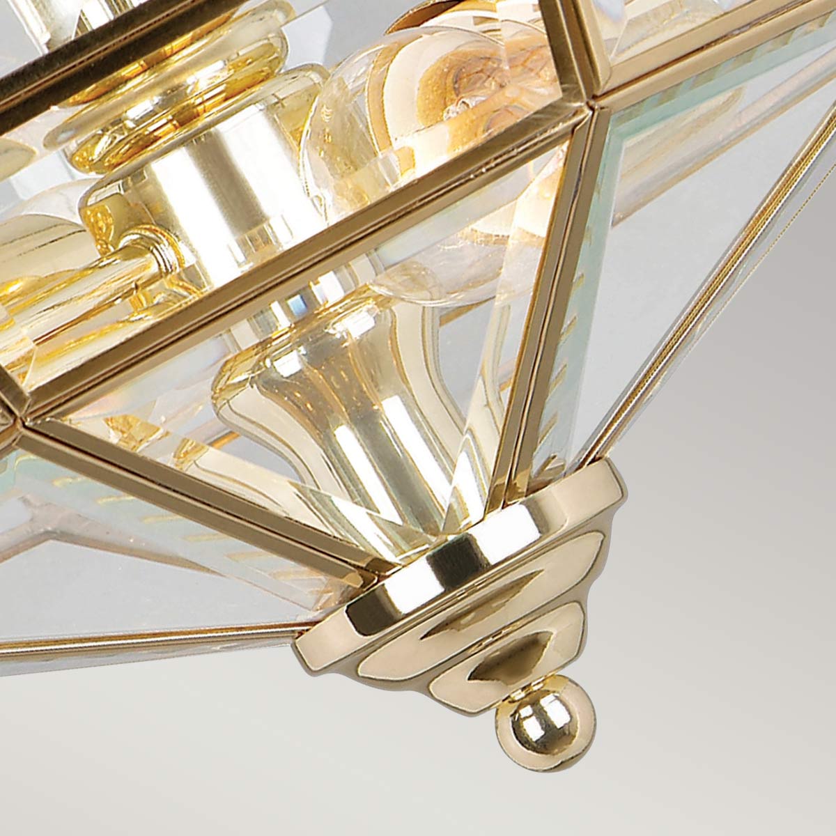 Elstead Lighting Ceiling Semi-Flush from the Old Park range. Old Park 2 Light Semi-Flush Product Code = OLD-PARK-PB