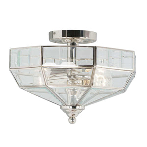 Elstead Lighting Ceiling Semi-Flush from the Old Park range. Old Park 2 Light Semi-Flush Product Code = OLD-PARK-PN