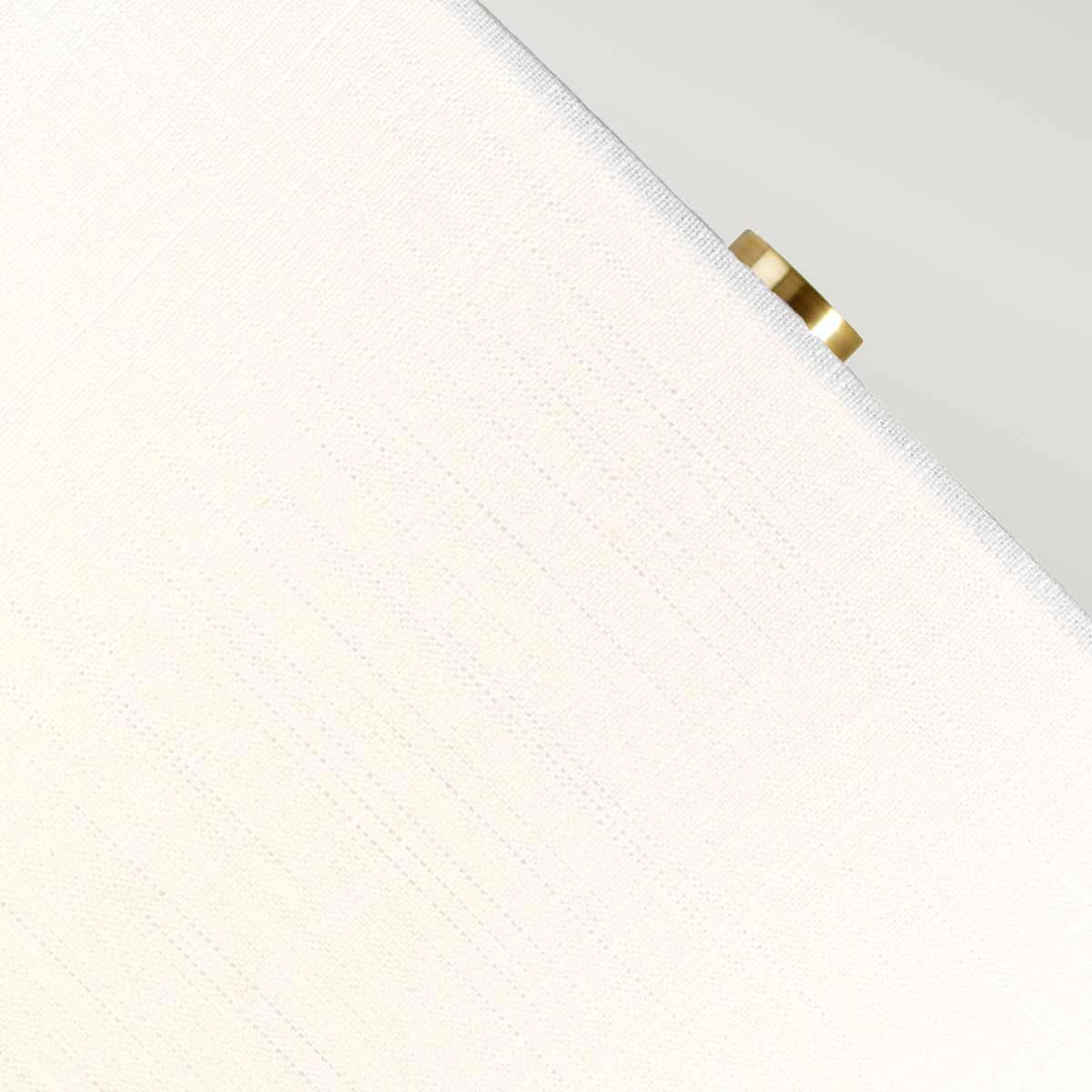 Elstead Lighting Table Lamp from the Orb range. Orb 1 Light Table Lamp (Complete with White Shade) – SKU ORB-CLEAR-AB-WHT