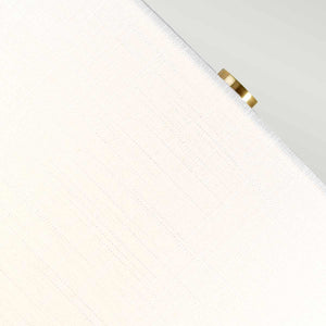 Elstead Lighting Table Lamp  from the Orb range. Orb 1 Light Table Lamp (Complete with White Shade) Product Code = ORB-CLEAR-AB-WHT
