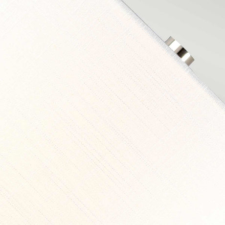 Elstead Lighting Table Lamp  from the Orb range. Orb 1 Light Table Lamp (Complete with White Shade) Product Code = ORB-CLEAR-PN-WHT